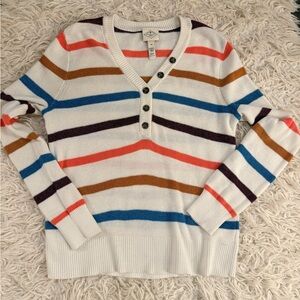 St. John's Bay Sweater -Multicolor Stripes